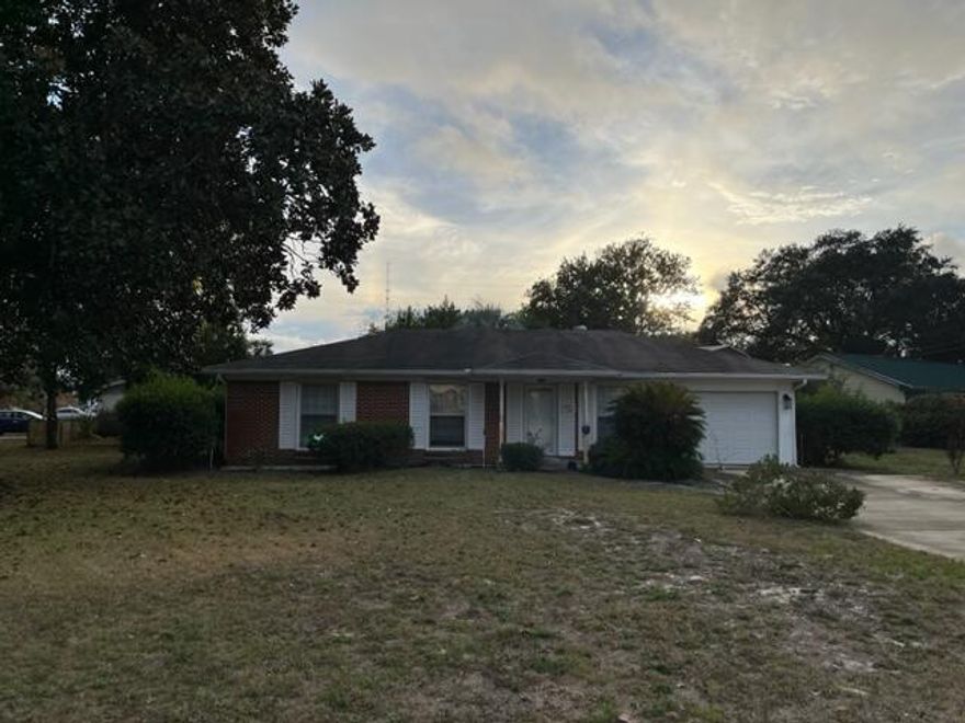 Estate sale! Investors and Flippers! Great house to put some cosmetic work into and fix and flip. Homebuyers, this property has great bones and just needs easy work like paint, flooring and some upgrades of the bathrooms and kitchen. Large nice storage shed and large metal carport.3 bedrooms 2 baths and large family room, screened porch and nice backyard!