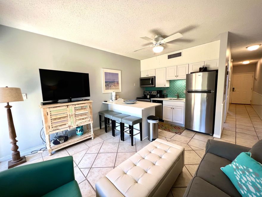 $30,149 IN 2024 GROSS RENTAL REVENUE.Silver Dunes Unit 3 has a uniquely private beach experience. It's nestled in a low-rise condo subdivision with over 300' of private deeded access. The convenience of this first floor unit is sublime, you're able to walk out your back door and quickly have your toes in the sand or walk to the stellar amenities such as a 60'x35' pool, fitness center, shuffleboard, tennis courts, & pickleball.Unit 3 has had several key upgrades in recent years including a fully renovated kitchen & a fully renovated bathroom. The kitchen has quartz countertops, stainless steel appliances, and a beachy-blue subway tile backsplash. The property can also accommodate up to four guests utilizing the pullout sofa in the living room. Silver Dunes unit 3 is perfect for families, it's centrally located making it minutes away from some of the premier shopping, dining, and entertainment options in Destin such as Big Kahuna's water park, The Track entertainment complex, and the shopping and dining at Destin's Harborwalk and the Destin Commons.

 Silver Dunes is a phenomenal building for several reasons, one of which is the huge common area/green space that's ideal for families to enjoy. The onsite staff is friendly and they provide a steady stream of seasonal planned activities for adults & children alike.  Silver Dunes also has a great arcade onsite that makes the property stand out to families who are looking for a vacation rental. 
