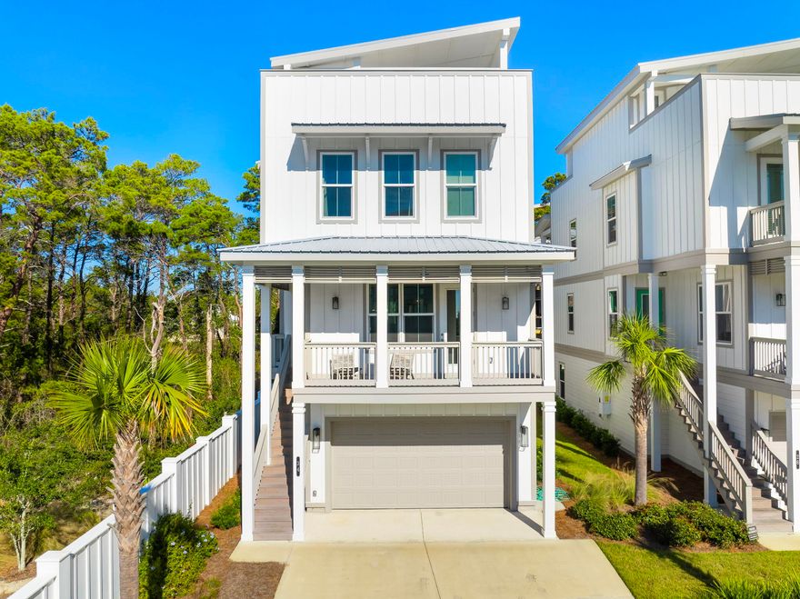 Welcome to 34 W Majestic Palm Drive. A Great Turn-Key Rental Investment with Close Proximity to The Sugar White Sand Beaches of The Beautiful Emerald Coast.Located next door to all the shops and restaurants of 30Avenue. This brand new four-story home is a stunning coastal gem just a short walk to the beach, crowned by an expansive rooftop terrace with ocean views. Coastal modern design with fine finishes throughout. Fully Furnished and Ready to Rent. The Main floor features a spacious open concept kitchen and living area perfect for entertaining. The third floor has two guest suites with one room featuring bunk-beds and a laundry room. Steps away from the beach, community pool and pavilion. The property benefits from convenient access to the underground tunnel connecting Twin Palms to iconic 30A destinations like 30Ave, Rosemary Beach, Alys Beach, and Inlet Beach Public Beach Access.