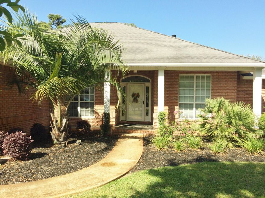 Great condition, move in ready... Spacious home with an open floor plan, on a private cul de sac with a neighborhood pool! This home is great for a family and entertaining. There is a screened in porch overlooking a beautiful, large fully fenced backyard with plenty of room for a private pool. Recent upgrades include new AC unit, water heater, solid surface countertops, appliances, shower unit, light fixtures, screened in porch, carpeted garage and additional insulation. There is plenty of storage including built in cabinetry surrounding the fireplace and tv, hall closets, pantry in the kitchen, large laundry room and large master closet. Enjoy the private neighborhood pool and gazebo. This home feels private and secluded yet is centrally located in Destin, close to everything.