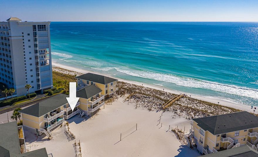 You probably will not find a better rental cash flow than this beach side condo in Sandpiper Cove. This 2 bedroom 2 bath unit has been completely renovated and is just steps away to a vast stretch of beach that Sandpiper Cove offers. The renovation was completed in Dec 2018 and features new vinyl plank flooring, new kitchen cabinets, quartz countertops, neutral paint throughout, new furnishings, and new impact sliding glass doors. A new front staircase installed April 2020. The balcony stretches across the entire back of this unit with access from the living room and master bedroom. Step down from the balcony and put your toes in the sand as you take a short stroll to the beach. You can sit on the balcony and watch the kids play in the sand. Sandpiper Cove offers extensive amenities