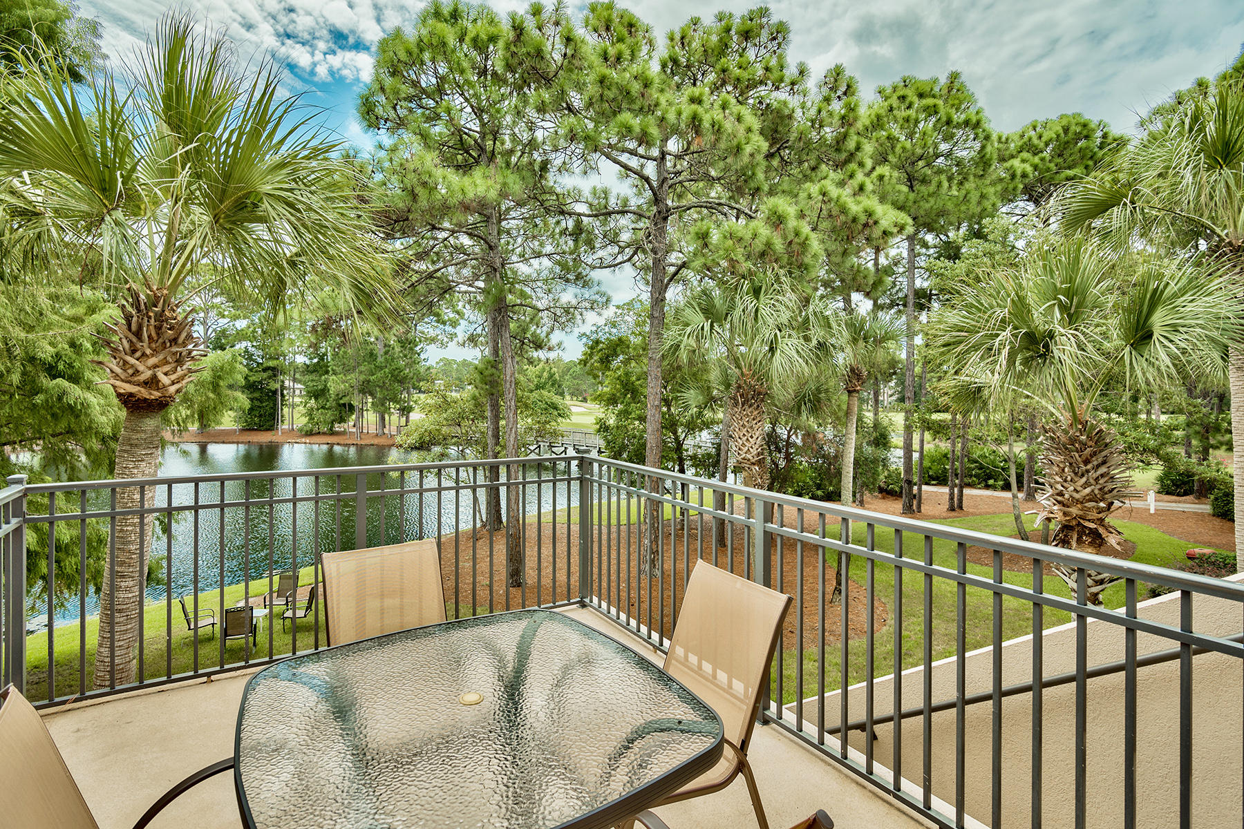 For the discriminating buyer who treasures resort amenities with carefree living, this villa with a garage will exceed expectations. Nestled on a peninsula just blocks from the beach, golf courses, marina, swimming pools and tennis courts, this Sandestin Golf and Beach Resort property present remarkable lifestyle and revenue generating opportunities. A spacious foyer welcomes you into an open floor plan that flows comfortably throughout the main floor, which is also home to the master bedroom and bath. White tile, expansive counter space and stainless steel appliances showcase a thoughtfully-designed open kitchen. Warm latte-color walls, ceiling angles, crisp white trim, a lovely living room and enchanting dining room offer the best in gracious living.