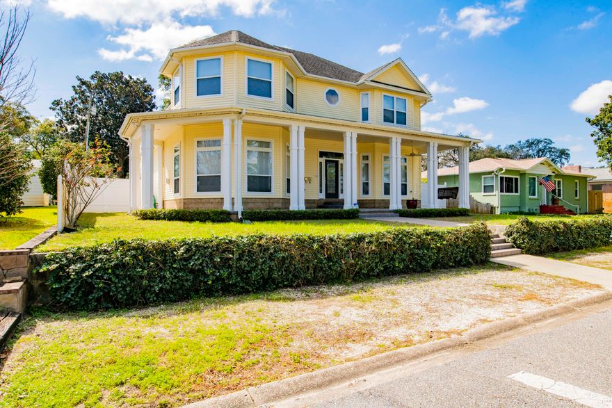 This charming Victorian style home is built to last with ICF construction (Insulating Concrete Form). Upon arrival, you'll enjoy the wonderful views of Bayou Grande and be greeted by the large southern porch just waiting for you to enjoy a relaxing summer evening. The first floor has high ceilings, crown molding throughout, dining area, living room and kitchen where you'll also enjoy Bayou views from the large bay windows. The well appointed kitchen comes equipped with Granite counter tops, custom cabinetry, stainless steel appliances, 5 burner gas cooktop with hood range, wall oven, prep sink, built-in desk, breakfast bar, walk-in pantry and ample cabinet storage. The spacious master bathroom is on the first floor, and has a large master bathroom with a double Granite vanity, jetted tub,