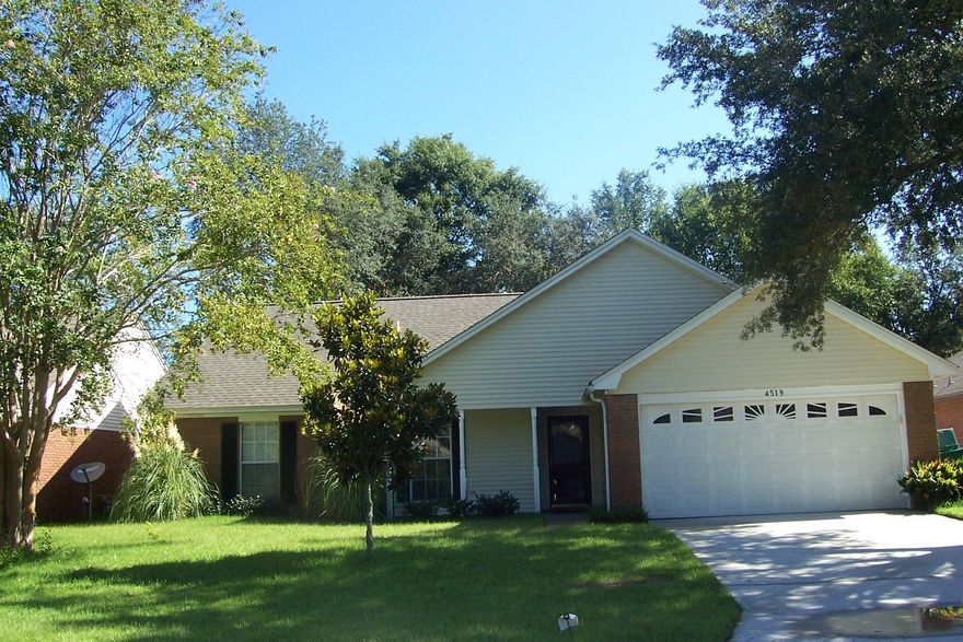 Prime Location At A Realistic Price! Upon entering foyer you notice how light and bright this open design is. Foyer leads to Great Room with high cathedral ceilings and corner gas log fireplace. Doors/ windows to outside patio. Master Bedroom and Bath with Double Vanities. Hugh walk-in closet. There are two other bedrooms on first floor sharing a full Bath. Large Kitchen with spacious Breakfast area. Freshly painted Cabinets with Granite Counter tops. Utility Room off Kitchen and entry to 2 car Garage. 2nd story offers 4th Bedroom with separate Bath and closet space. New Roof in 2005, Lawn Pump in 2007, New HVAC 2008 . Water Heater approx. 2007/08. Garage Door replaced in 2004.New front columns July 2016. Landscaped, Fenced backyard with new underground sprinkler system installed 201