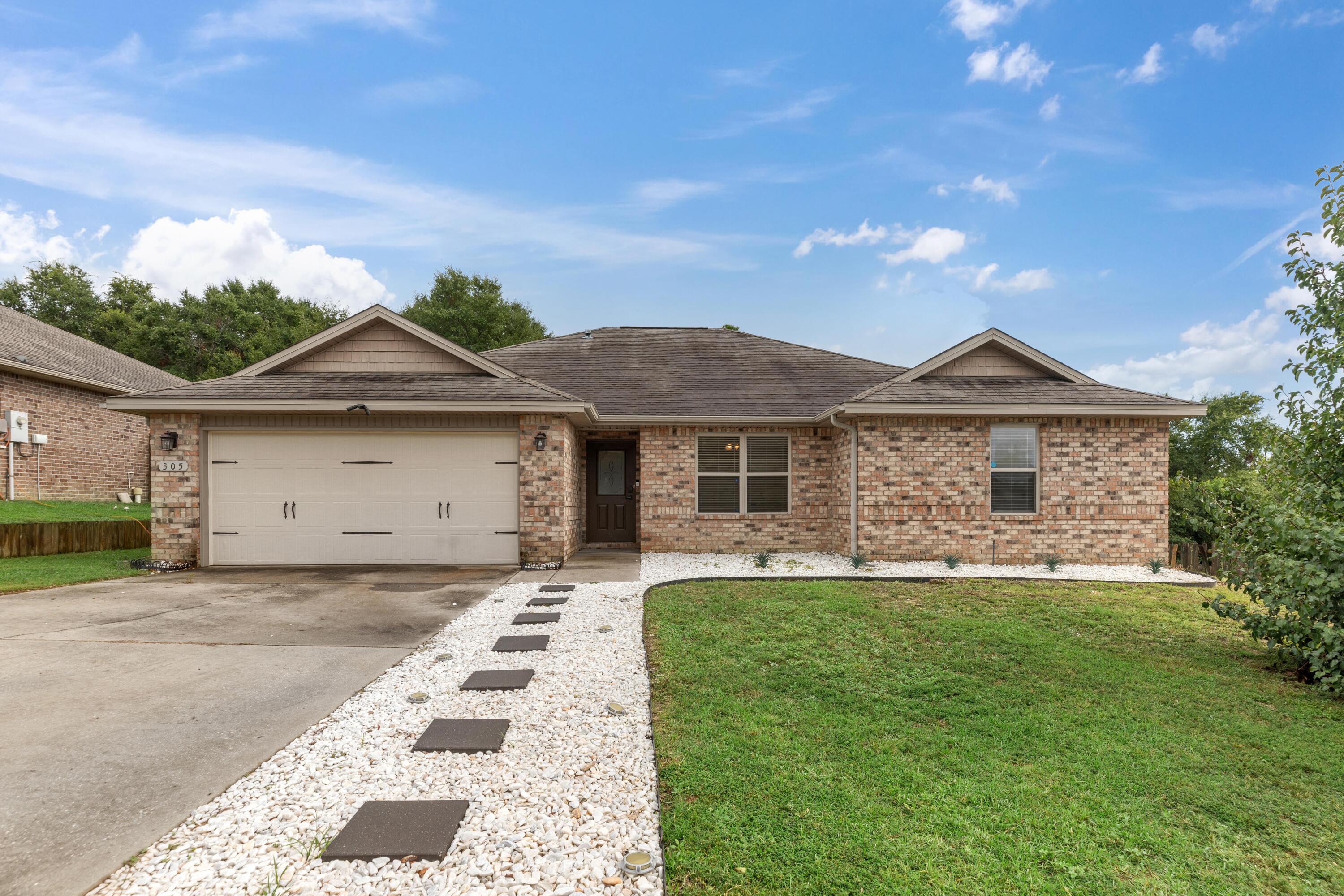 Built in 2014 this 4-bedroom, 2-bathroom home has all the space you need. Home is situated at the end of a non through street so little to no traffic. Step inside the home to a nice long entry way that leads you straight to the living room or take a right and go towards the hallway with the bedrooms. Kitchen offers granite surfaces, island with bar height countertops, walk in pantry, clean wood cabinets and stainless-steel appliances. Relax in the master bathroom with a soaking tub or enjoy the walk-in shower. Fitted with double vanities and walk in closet for storage. The 3 additional bedrooms each have ceiling fans. The back yard is fully fenced and ready for pets. Home is powered by solar panels giving you the benefit to save $ on electric bill.