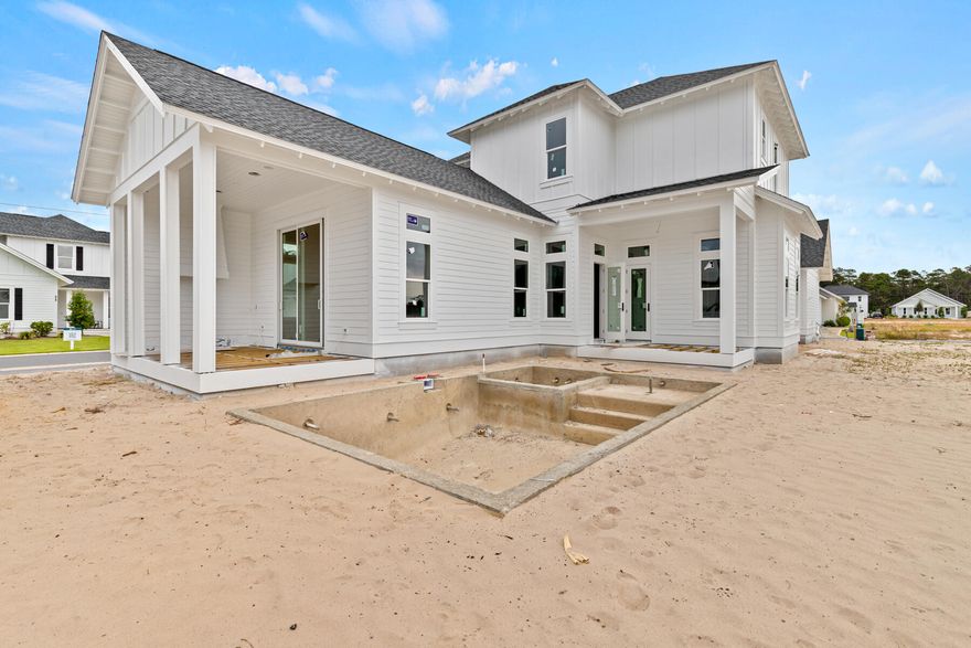 The Windsor Plan by Boswell Builders offers nearly 3,000 square feet of refined living space and thoughtfully curated upgrades throughout--including a private pool and outdoor kitchen for year-round enjoyment. Step through the welcoming front porch, highlighted by a gas lantern, into an expansive open-concept main level featuring 12' ceilings, wood beam accents, and a direct vent gas fireplace in the family room. With raised ceilings, 1'x6' transom windows above doors and windows invite abundant natural light into the space.The gourmet kitchen is a true showstopper, featuring an upgraded Thermador appliance package, white Carrara quartz countertops, a full-height matching slab backsplash, and a large walk-in pantry. The family room flows seamlessly to the back porch, where you'll find a fully equipped outdoor kitchen, surround sound speakers, and a tranquil private pool, ideal for entertaining. The Windsor floor plan includes 4 bedrooms, 4.5 bathrooms, and a spacious mudroom, along with a 2-car garage and 342 sq ft of combined porch space. The primary suite boasts generous proportions, a spa-like en-suite, and custom touches that elevate everyday living. Additional features include surround sound in the living room and porch, LVP flooring throughout, solid core doors, and a timeless coastal aesthetic that defines the Watersound Origins lifestyle.

The Watersound Origins community is one of South Walton's most coveted neighborhoods for its exceptional amenities, beautiful new homes, and prime location. Amenities include the Village Commons pool & fitness center, sports courts including tennis and pickle ball, miles of nature trails, dock access to Lake Powell, unlimited golf, and lots of green space for outdoor play. 

The all new Watersound Town Center brings a new level of excitement and convenience to the community with a Publix Super Market, delicious restaurants, healthcare facilities, and more right at the entrance to the neighborhood!

*Pricing for inventory homes include lot premiums and may include optional upgrades. Added options/upgrades and pricing are subject to change.