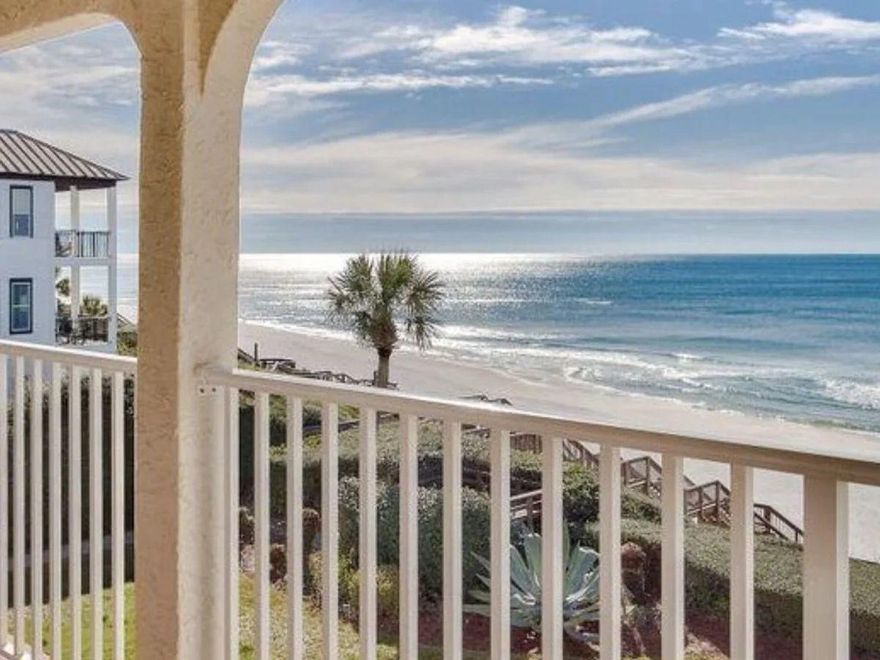 This gulf-front three-bedroom, three-bathroom condo is located on the top floor of Capistrano, which is a low-density, three-story building in old Seacrest along Scenic 30A. Gulf views abound from the wide balcony. This completely renovated condo has a new AC, water heater and new kitchen appliances. Repainted with new flooring and furniture throughout, this top-floor condo is an ideal spot to watch sunsets over the Gulf.