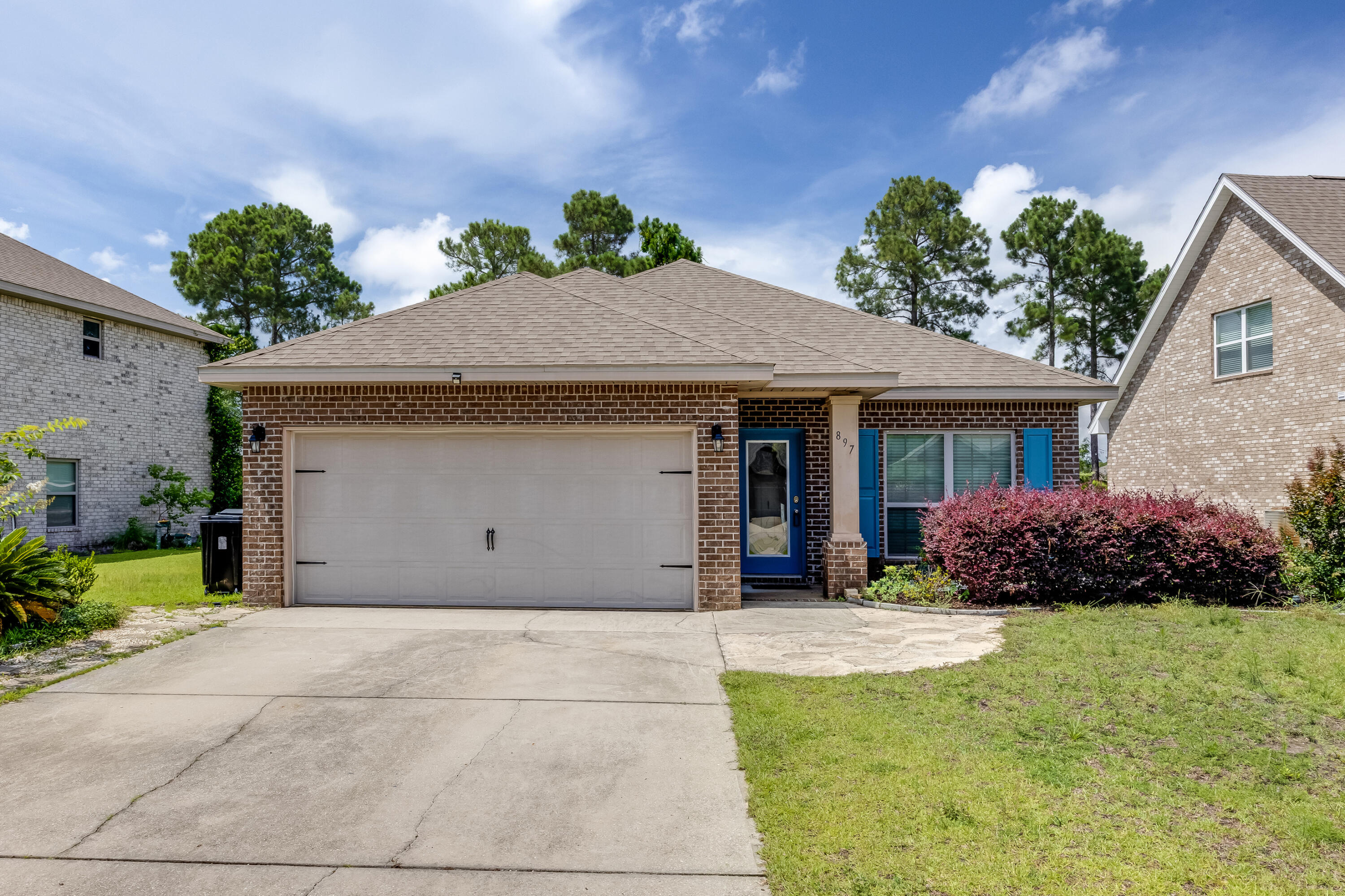 MOVE IN READY - Freshly Painted Charming 3 bedroom Ranch with 4th room for office or formal Dining in a quiet family friendly Neighborhood. Don't miss this outstanding opportunity to own your new home with a tranquil waterfront setting in beautiful Driftwood Estates., Minutes away from the beaches of the Emerald Coast, the community is near by Sacred Heart Hospital. As you enter, you are greeted with hardwood floors throughout the living area. There is an open kitchen for entertaining, and a family room that leads to the back porch with a water view. In addition, the community amenities include a pool, basketball courts, tennis courts, fishing ponds, and a playground. This residence is only few minutes to Publix and Grand Boulevard shopping and entertainment. Come and see it now.
