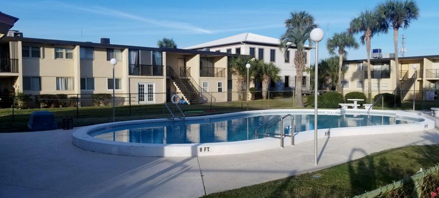 Beautifully maintained 2 bedroom / 1 bath condo with approx. 1100 SqFt of living space. The Sea Palm Condominium complex sits on Florida's Inter Coastal Waterway and is conveniently located about 4 miles from Hurlburt Field, 7 miles from Eglin Air Force Base, 2.5 miles from Okaloosa Islands white sandy beaches and 1.5 miles to downtown Fort Walton's restaurants and shopping. Enjoy the poolside view from your private patio. The complex features laundry facilities and clubhouse. Make this your home or use as investment as Short Term Rental is currently allowed.