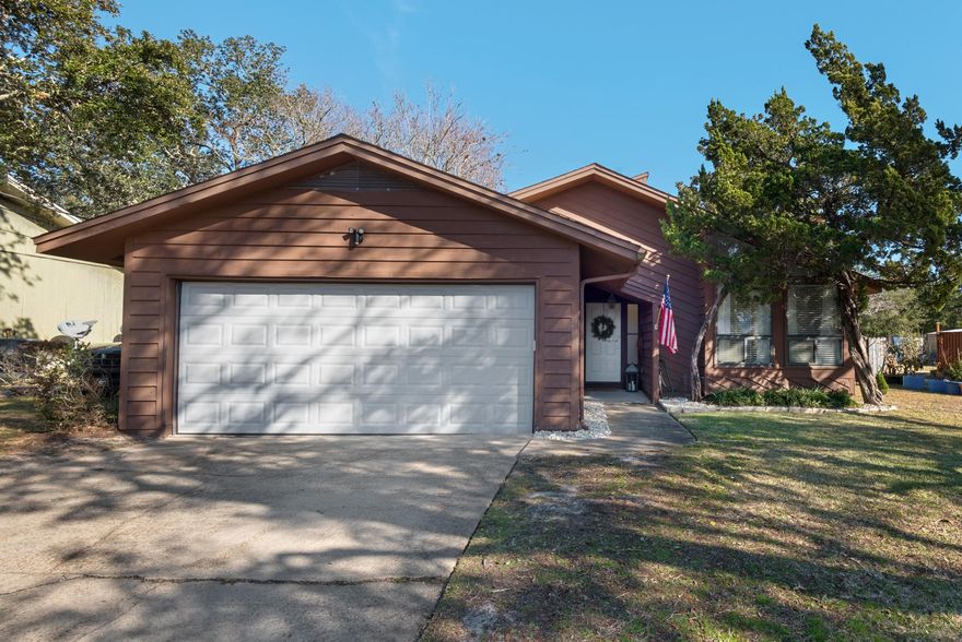 Beautiful home! Conveniently located less than a mile drive from the main gate of Hurlburt Field and a few minutes from the local beaches! This 3 bedroom 2 bathroom home has an updated kitchen with granite counter tops and stainless steel appliances. The cozy living room features a wood-burning fireplace. Open shelves in the dining area for decoration/storage. Tile in kitchen, bathrooms and dining room and carpet in bedrooms and living room.  Large fenced backyard to enjoy grilling in summer days or gardening. There is a shed in the backyard for extra storage. New roof will be installed before closing! Call today to schedule a showing!