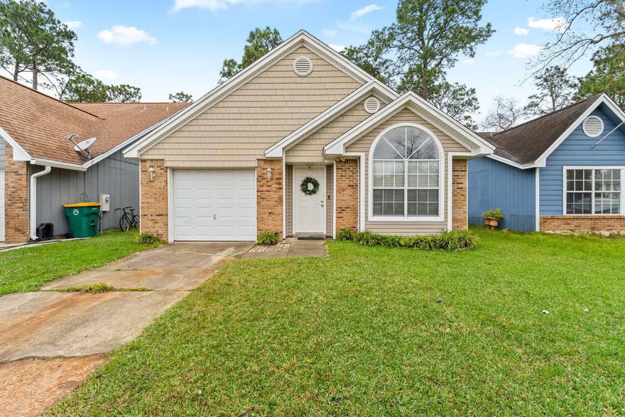 CHECK OUT THIS FORT WALTON BEACH CHARMER!! This property has been updated with new kitchen countertops, new carpet in all 3 bedrooms and a brand-new water heater! As soon as you step in you are greeted by a spacious living area with vaulted ceilings and beautiful floors throughout. The eat in kitchen offers plenty of counterspace, black appliances, and a pantry. The master bedroom offers access to the back patio through the glass sliding doors and an en suite.  The two additional bedrooms and bathroom offer plenty of space for the family. Schedule your showing today and let us welcome you home!