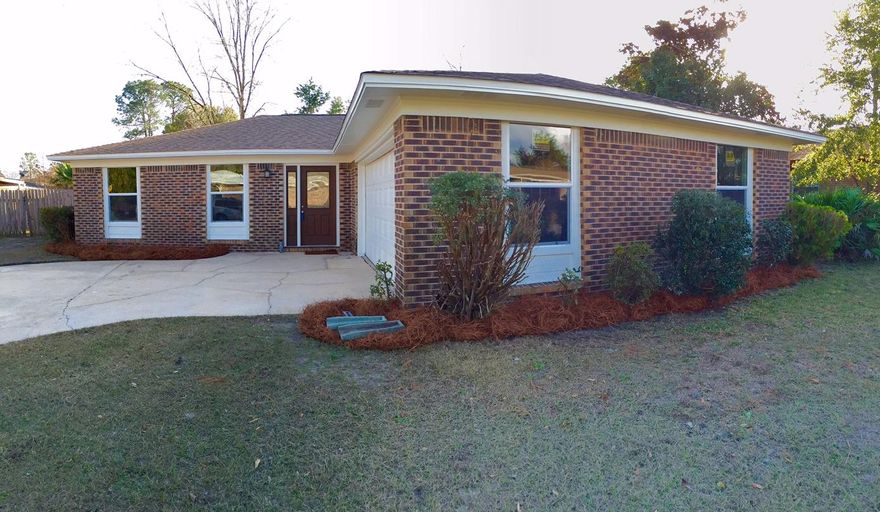 Beautiful 3 bedroom, 2 bathroom home in Palm Estates. This home has been renovated from top to bottom inside and out and features an open concept floor plan. The kitchen features new cabinets with soft close DOORS and DRAWERS and GRANITE counters with STAINLESS STEEL appliances. The master bathroom has a custom tile shower with decorative glass tile band. Out back is a new concrete patio that is 10'x20' and a privacy fenced back yard. The home features a 2 car courtyard style garage entry and plenty of driveway parking. Come see this home today.