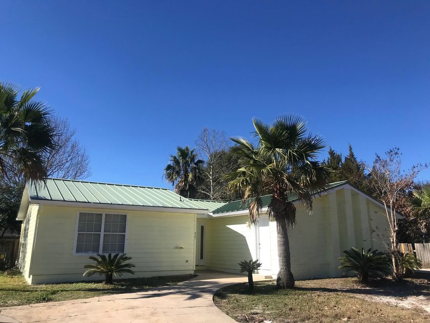 Fabulous 3 bedroom 2.5 bath with pool house and additional bath! This unique property features a wide open floor plan, tile floors, fresh paint inside and out, and a great pool area. This property is currently being worked on and will be receiving a new pool liner (on order) new stove, new carpet, and flooring in the pool house area. Hot tub hook-ups! Hot tub is inoperable and will be removed by the seller. Vacant and easy to show.