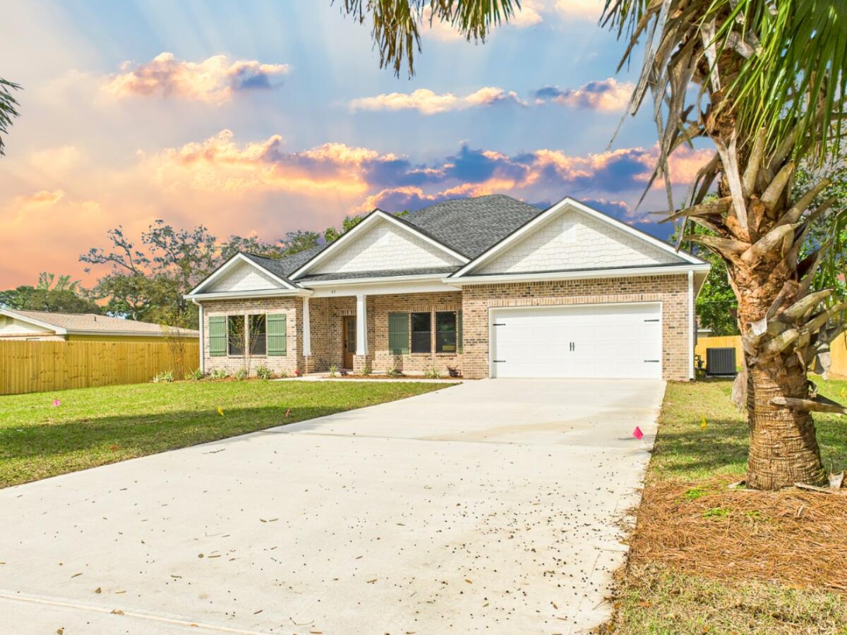 Builder is offer 2% towards buyer's closing costs as well as including a refrigerator, blinds, and privacy fence. You'll also receive a brand new washer and dryer!! Must be under contract by 4/15 and close by 5/16.Step into effortless modern living with this stunning new construction home, designed for both comfort and style! With 4 spacious bedrooms and 3 full baths, this home offers the perfect blend of functionality and elegance.The heart of the home features a bright and airy living space, where the kitchen, dining, and living areas flow together beautifullya'perfect for entertaining or cozy nights in.The front bedroom boasts its own ensuite bath ideal for visiting guests, in-laws, or a private home office. Conveniently situated between Eglin and Hurlburt bases, making commutes a breeze. Plus, you're just minutes from the breathtaking Emerald Coast beaches!
This home offers a perfect blend of luxury, convenience, and coastal charm. Don't miss out!
**This home is currently under construction, and some photos in this listing are from a different home with the same floor plan built by the same builder. Progress photos are from the actual build of this property** Builder can close in 30 days.