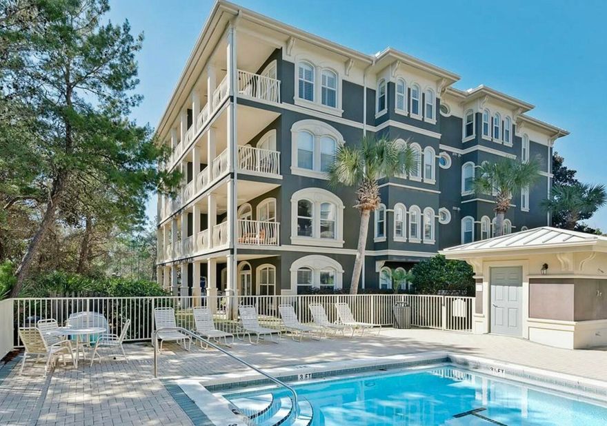 Experience the ultimate in coastal living with this beautifully maintained condo in the heart of Seagrove Beach. Located in the exclusive Sea View Villas, a private gated community with only 24 owners, this spacious 3-bedroom, 3-bath home offers 2,196 square feet of living space. Enjoy the pristine coastline and your large private deeded beach just steps away, accessible to owners, your guests and even your rental guests!This home features an open floor plan, large en-suite bedrooms, and an oversized private balcony perfect for relaxation. Recent updates (2024) include a new HVAC system and a new refrigerator for added comfort and convenience.Sea View Villas provides an array of amenities, including a heated community pool, elevators, and easy access to nearby shopping and dining. The Eastern Lake hiking trails in Point Washington State Park are adjacent to the property, offering a serene and peaceful background as well as adventurous exercise. This is the ideal property for maintenance-free living, with the association covering all utilities except electricity. The community is well-funded and has completed all required studies, ensuring peace of mind for years to come.
Live in one of the most sought-after locations along the Emerald Coast, where you can spend more time enjoying everything 30A has to offer.
