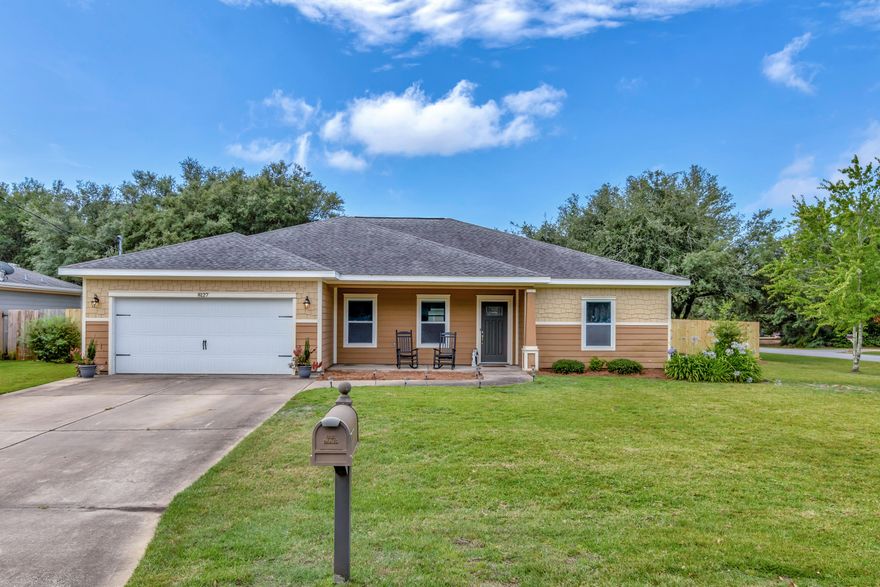 PRIME location! Close to Navarre Beach, gym, grocery stores, etc.  NO HOA. SOLAR PANELS PAID OFF, enjoy the absolute minimum on your electric bill without paying for panels! Backyard shed, hurricane shutters, washer and dryer included. Ring doorbell and backyard camera also convey. Spacious walk-in closet for the Master Bedroom, all drawers in the home have the soft-close feature. A gorgeous spacious house, spacious yard, in an absolutely ideal location!