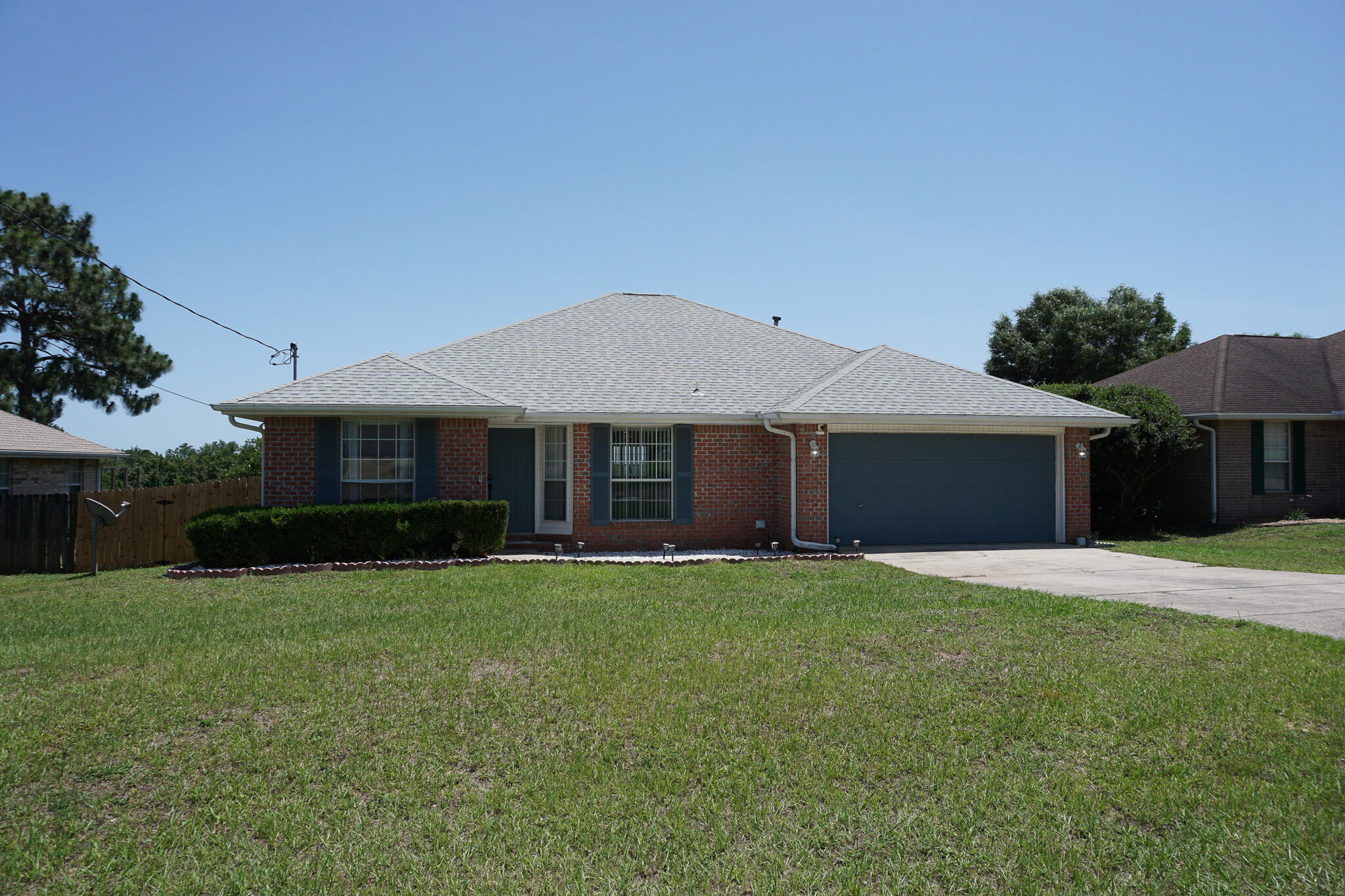 Available NOW! Split 4bed/2bath home south of I-10 off P.J. Adams. Home is just around the corner from Antioch Elementary School!! Large master suite, master bath with garden tub, double sink & vanity. Wood flooring in living area and master suite. Carpets in remaining 3 bedrooms. Lovely back deck, fireplace, dining room, and kitchen with island & breakfast bar. HUGE fenced in backyard! AS IS washer/dryer & deep freezer. No inside smoking or vaping. Pets allowed with owner approval and non-refundable $400 pet fee. Apply with La Bella Vita today!