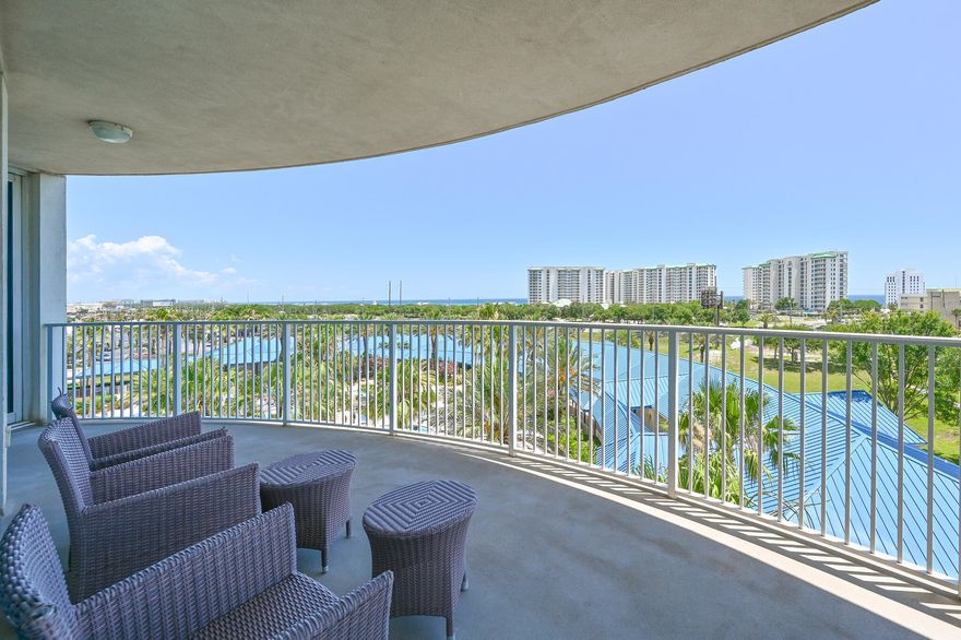 5th floor, South end, fully furnished 3 bedroom unit with gorgeous Gulf and pool views at The Palms of Destin! Amenities at The Palms are first class. They include an expansive 11,000 SF lagoon pool with waterfall and spa, children's pool, playground and splash pool, lighted tennis and basketball courts, first class fitness center, seasonal shuttle service to the beach, and covered protected parking. HVAC was replaced in 2019. THE ASSOCIATION FEES INCLUDE ALL UTILITIES, INCLUDING ELECTRICITY, WATER, CABLE, INTERNET, AND TRASH. Buyer to please verify all information.