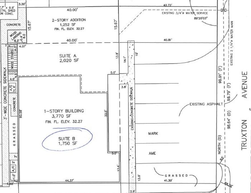 1,750 sf first floor office space. No CAM. Tenant to be billed pro-rate share of utilities.