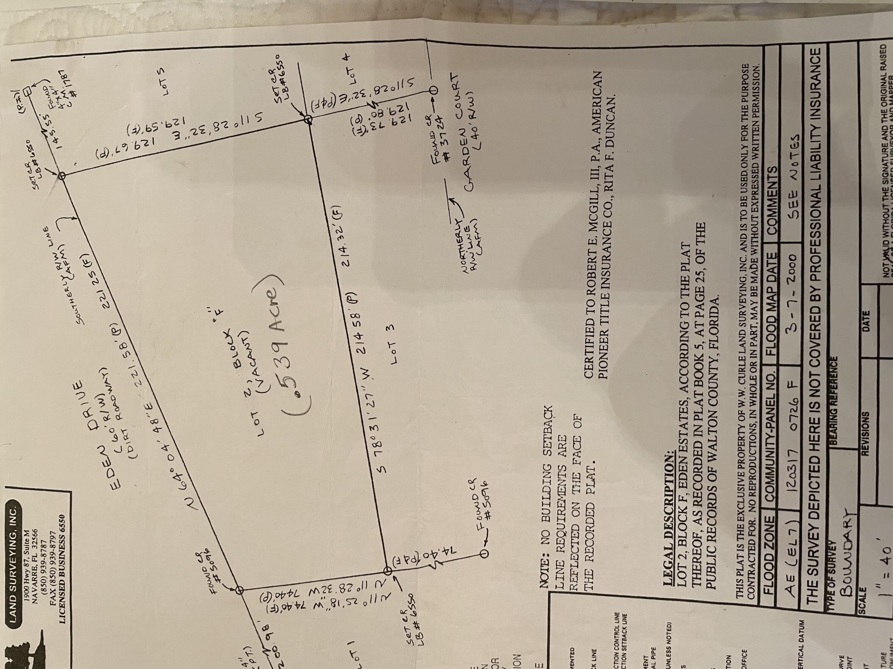 EDEN ESTATES S/D - Land