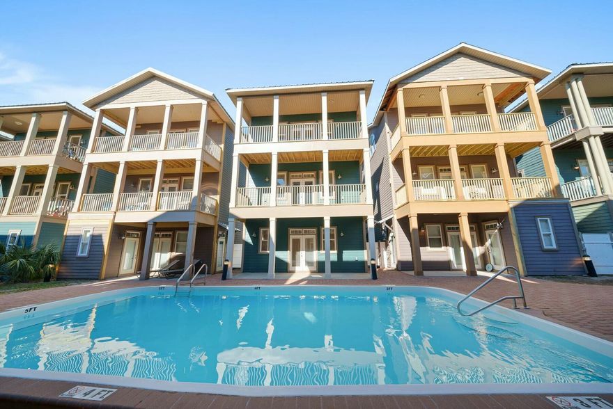 Embrace the allure of coastal living with this charming three-story Florida cottage located in the heart of Panama City Beach, just moments away from the sparkling Gulf of Mexico. Nestled in the desirable Panama Dunes community, this delightful home offers both versatility and style -- ideal as a second home or an investment property. This thoughtfully designed cottage features a ground-floor lock-out unit with a separate entrance, kitchenette and full bathroom, providing flexibility for guests or potential rental income. The second floor is dedicated to everyday living, showcasing a spacious kitchen with granite countertops and stainless steel appliances, an inviting living area and a guest bedroom with an adjacent bathroom. The third floor offers a luxurious master suite complete with a Jacuzzi tub, separate shower and a private balcony, as well as an additional guest bedroom and bath.

High-end finishes such as tall ceilings, crown molding, and rich hardwood flooring bring elegance throughout, while tile in the kitchen and bathrooms adds both style and functionality. Recently updated balconies on the second and third floors provide perfect spots for relaxation and taking in the surrounding beauty. Outside, enjoy a well-manicured community featuring cobblestone streets, lush landscaping and resort-style amenities including a community pool, hot tub, and BBQ area  ideal for gatherings with friends and family.

With its prime location, flexible layout and classic design, this property is a blank canvas awaiting your personal touch. Experience the best of Panama City Beach from this enchanting Panama Dunes cottage  your gateway to coastal living.