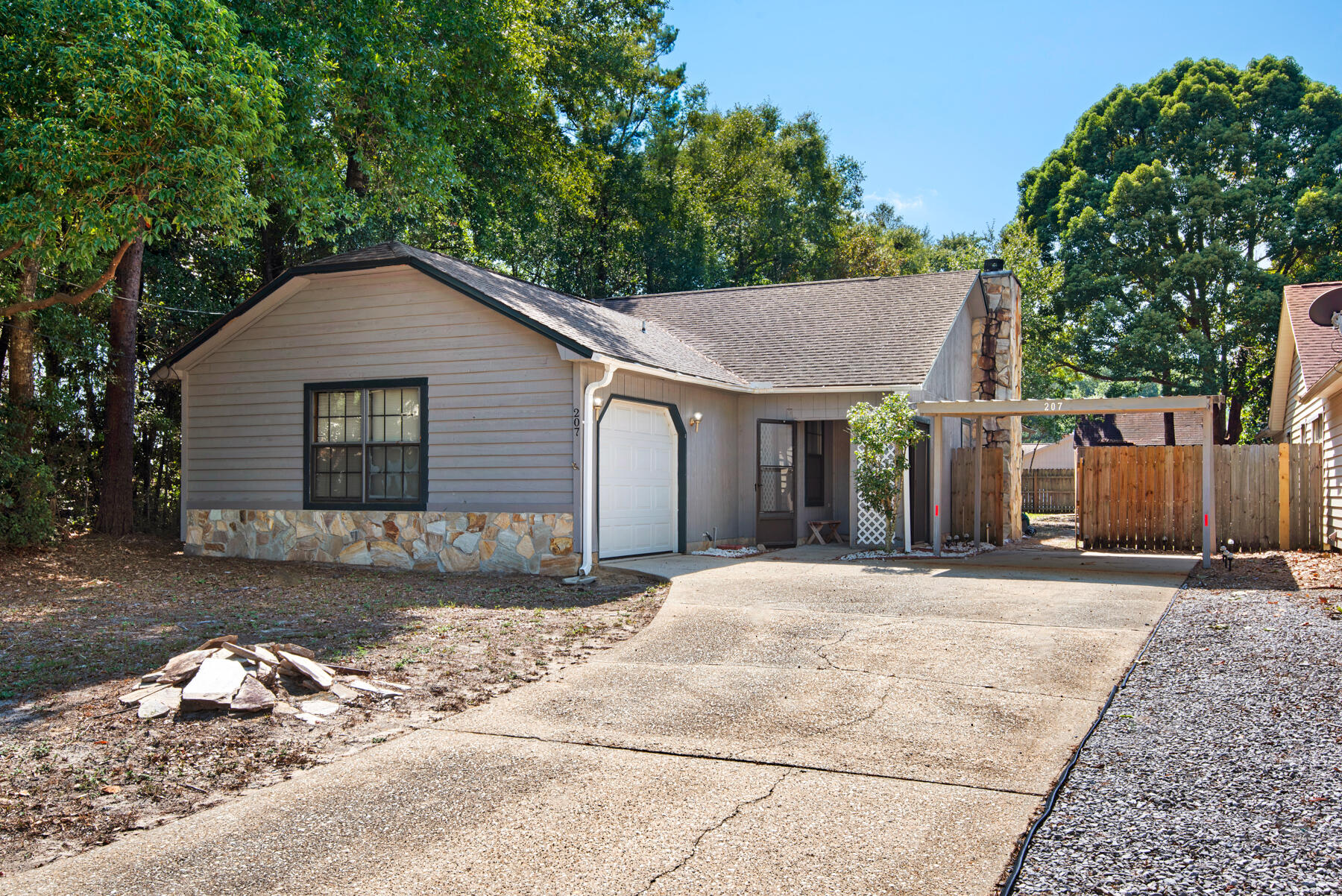 *OWNER ALLOWING SMALL PETS, FULL GROWN UP TO 25LBS* Great location near the college & Niceville little league park. Tucked away at the end of the street, this home offers relaxation in the spacious back yard or the enclosed back patio. Home has tile & carpet throughout, wood burning fireplace and open kitchen/dining areas. New AC in 2024. Also has large yard building. All Coastal Realty Services residents are enrolled in the Resident Benefits Package (RBP) which includes renters insurance, HVAC air filter delivery (for applicable properties) and our best-in-class resident rewards program, and much more! More details upon application.