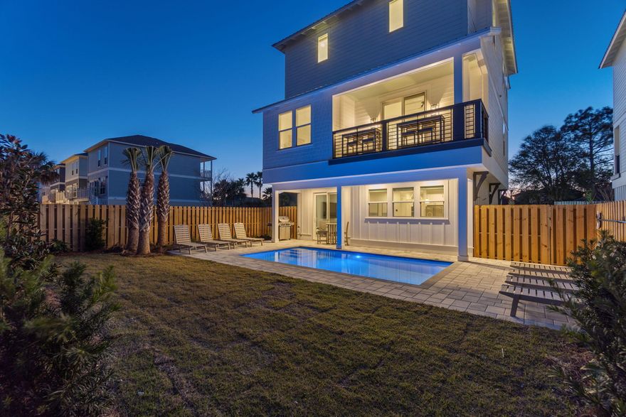 Welcome to Blue Ohana, 8 Blue Ohana Court. One of 8 true luxury investment built homes. Elevating the essence of modern coastal chic, these residences are masterfully designed to optimize short-term rental returns while offering an unparalleled guest experience. Each expansive 2,998 square foot home features 7 elegantly appointed bedrooms, each with its own luxurious ensuite bathroom. The multiple common areas are perfect for entertaining, equipped with wet bars and chef-worthy kitchens featuring high-end Monogram appliances, including a gas range and tankless water heaters. Professionally curated interiors boast furnishings from Pottery Barn and Williams Sonoma, creating a sophisticated yet inviting ambiance. Outdoors, indulge in the ultimate relaxation with a spacious 20x10 private heated gunite pool that completes this luxurious haven, ensuring an exceptional experience for both investors and guests alike. Projections from $165-180k+ with management in place and ready to go! Now open to show!