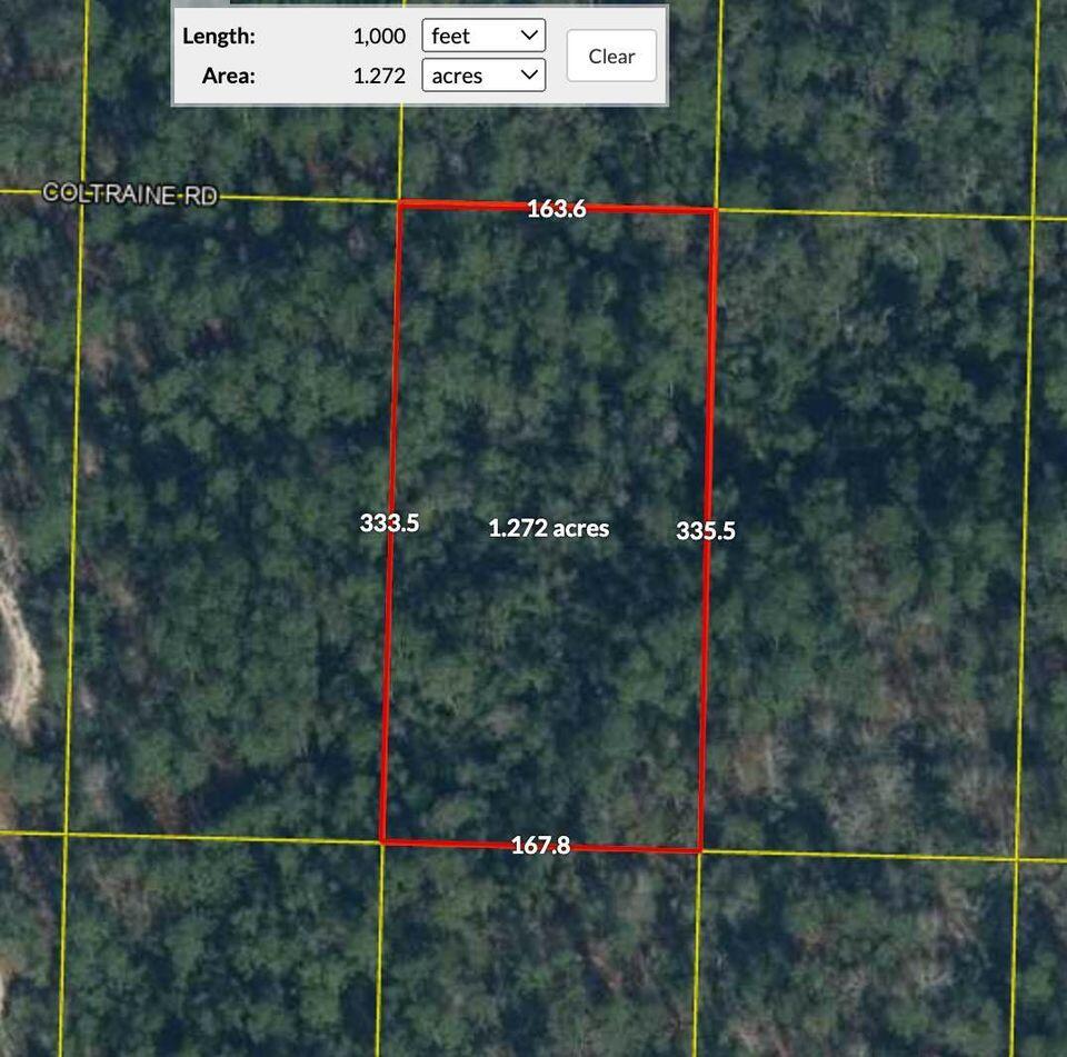 1.25 Beautifully wooded acres in Walton County with an hour drive to the beach. Plenty of room to roam, build, and enjoy. There is no HOA and no deed restrictions. Land Use/Zoning is Walton County General Agriculture.
