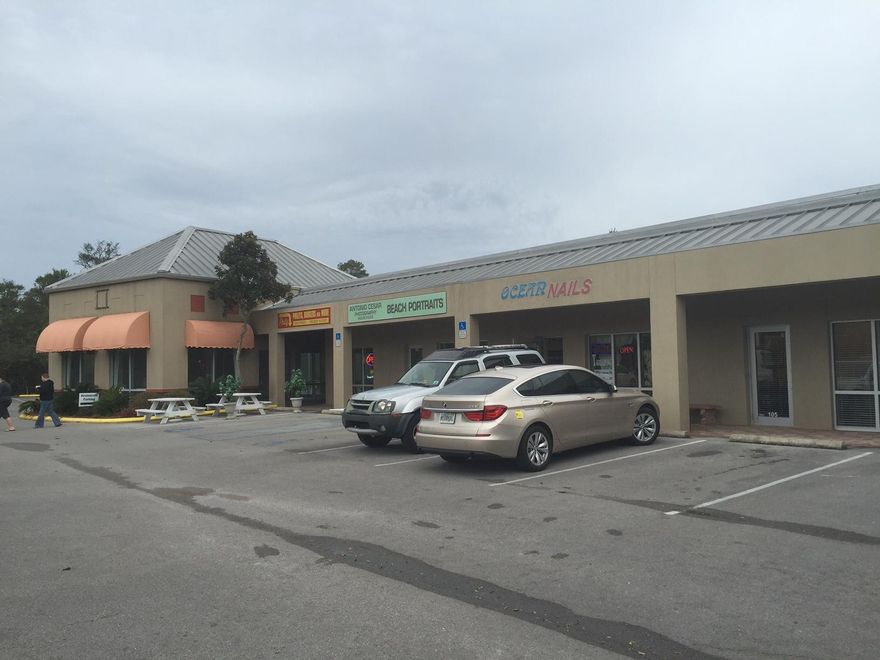 SPACIOUS RETAIL/OFFICE UNIT AT THE VERY WELL MAINTAINED SHOPPING CENTER JUST MINUTES FROM HWY 30-A. SPACE CAN EASILY BE USED AS AN OFFICE WITH A SMALL KITCHEN AND HANDICAP BATHROOM OR EASILY CONVERTED TO RETAIL SPACE WITH STORAGE. CLOSE TO GULF PLACE, THE BEACH, BIKE PATH, TOURIST ATTRACTIONS, AND LOCAL NEIGHBORHOODS. GREAT TENANTS IN THE CENTER ARE CENTENNIAL BANK, OCEAN NAILS AND SOUTH OF PHILLY WITH HIGH CLIENT TRAFFIC. THE CENTER IS LOCATED IN A FAST DEVELOPING AREA, I.E., CYPRESS DUNES AND SEVERAL NEW DEVELOPMENTS ON THE HIGHLY TRAVELED 393. LANDSCAPING, OUTSIDE MAINTENANCE, WATER, AND TRASH PICK UP ARE INCLUDED IN PRICE. TENANT WOULD BE RESPONSIBLE FOR 7.5% SALES TAX, ELECTRIC, AND COMMUNICATION FEES.