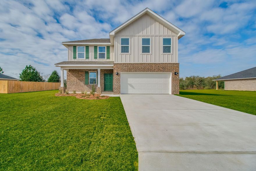 Charlie Day Estates is just minutes from shopping, dining, schools, & a short trip on SR-85 from the pristine beaches of Destin, Navarre, & Pensacola. NEW ''Belfort'' floorplan is a well-designed 2 story model. Highly desirable open concept. The kitchen, living room & dining area flow together for relaxed living. Open kitchen features: all stainless-steel appliances, pantry, Quartz kitchen countertops, nice island, smooth-top range, built in microwave & quiet dishwasher.  Bedroom 1 on the first floor offers a spacious walk-in closet, & adjoining bath has a double vanity, large shower, linen and water closet. The 'Smart Home Connect' System offers a variety of Smart Hm. Devices for your convenience!