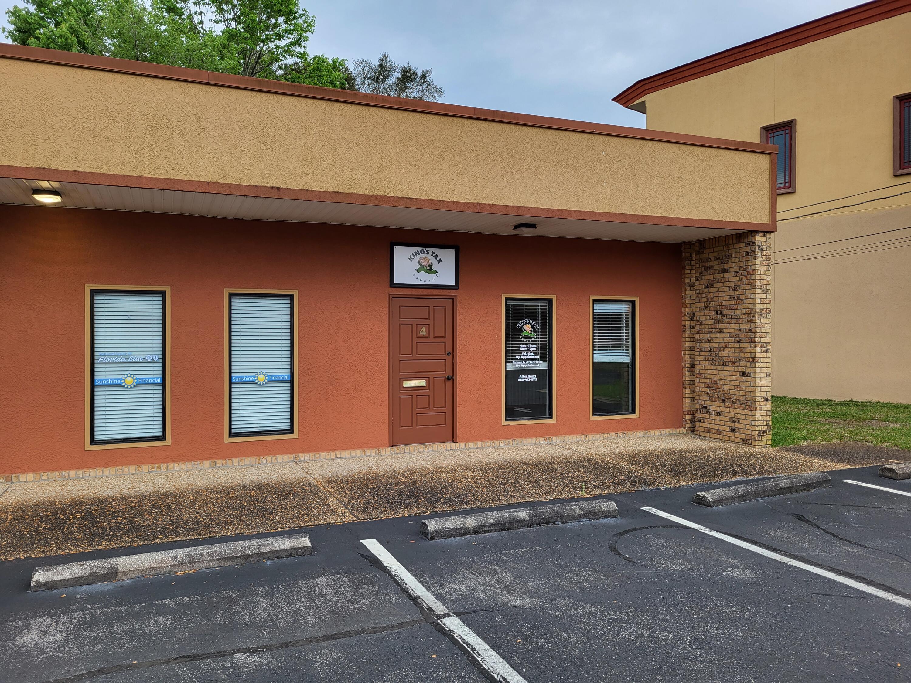 Office unit has reception area, large private office, storage closet, coffee bar, and one restroom.