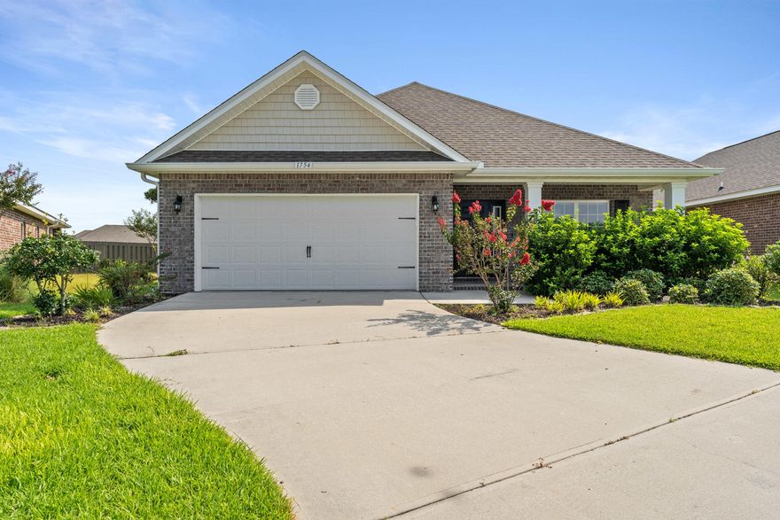 BEAUTIFUL BRICK HOME IN GULF BREEZE!! Step inside and let the entryway welcome you into the home. Just past the formal dining room is the kitchen. The kitchen offers recessed lighting, granite countertops, stainless steel appliances and an island with extra storage. The living room offers an abundance of space for entertaining. The master bedroom holds a private ensuite with double vanity, separate shower, and garden tub. The master closet gives an abundance of space with custom shelving and a beautiful chandelier. This home also features a dedicated laundry room, garage, and screened in porch. Schedule your showing today and let us welcome you home!