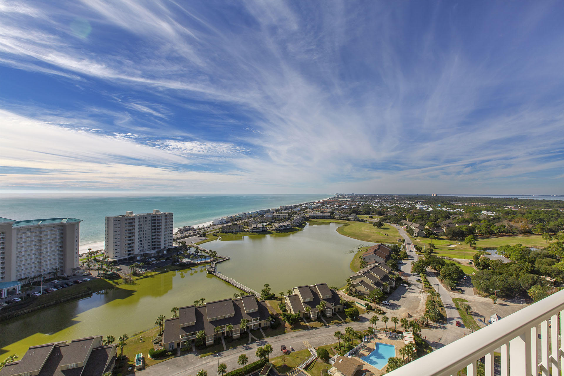 Stunning views! Open, special corner floor plan offering expansive views of the Emerald Coast. Come and see all that Seascape Resort has to offer.