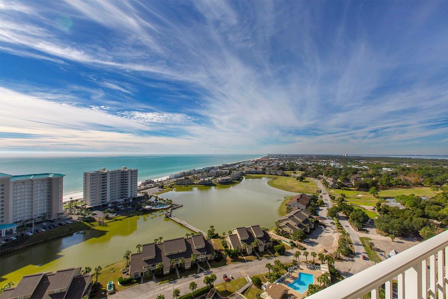 Stunning views! Open, special corner floor plan offering expansive views of the Emerald Coast. Come and see all that Seascape Resort has to offer.