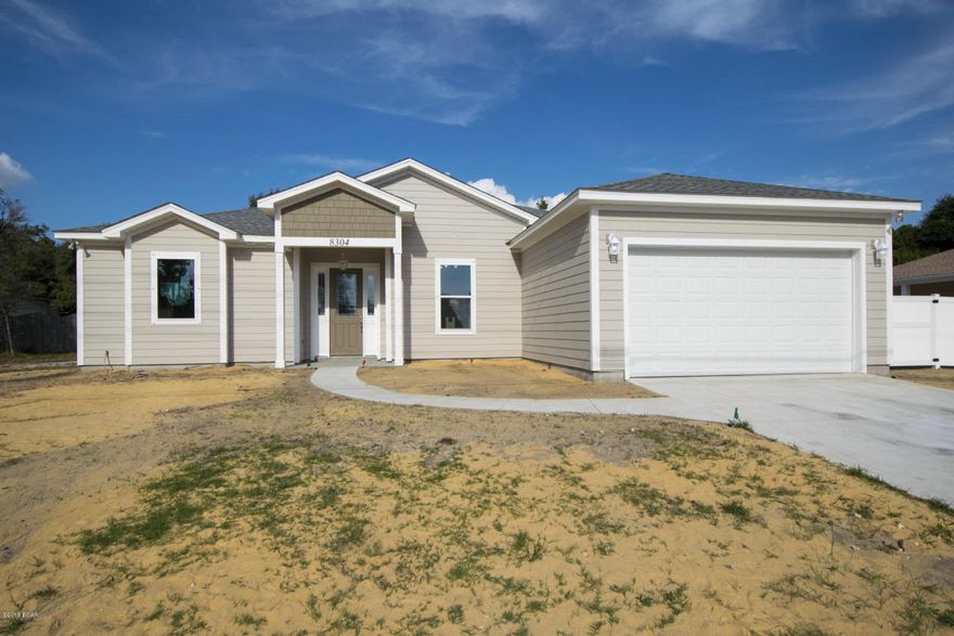 Gorgeous NEW CUSTOM built home just completed! Porcelain tile floors everywhere except bedrooms, INCREDIBLE granite counters throughout including in the laundry room (wait until you see them), if your looking for an open great room floorplan this is the home for you! As you enter this bright and open home you walk into an expansive living area including dining area which overlooks this absolutely beautiful contemporary kitchen with stainless appliances, soft close drawers and cabinet doors ,HUGE breakfast bar with stainless farmhouse sink with eat in kitchen. Second bathroom features full tiled shower with patio pool door (should homeowner decide to add a pool), lots of closet spaces, 1/2 bath off great room too. Master suite is huge with a Tray ceiling that leads to His & Her separate walk in closets 9 x 6 and 9 x 5!  (No more sharing)!  Which then leads into a massive Master bathroom with double sinks, granite counters, separate walk in shower that's completely tiled with seamless glass doors and a jetted tub with a large window to add to this bright and cheery colored home!
Covered oversized patio perfect for large cook outs and parties. Fully fenced with vinyl no maintenance fencing. Side yard is huge and perfect for a pool...(home was placed on the lot to accommodate an oversized pool).
All room measurements are estimates, buyer to verify. 
This is a must see home before it's gone!