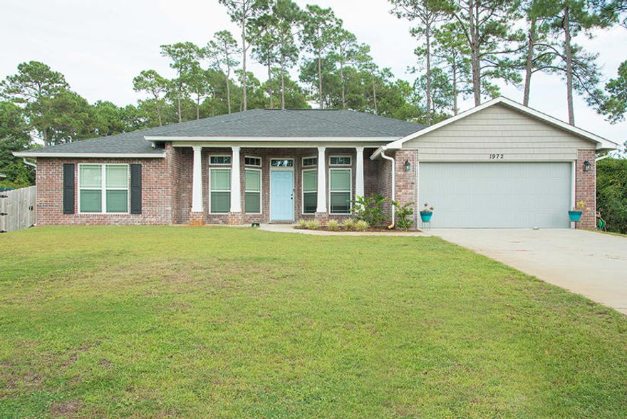 Almost new Former model home close to Hurlburt Filed and Whiting Field. 4 bedrooms with and office! 3 full baths! Covered porch in back. Kitchen has stainless appliances, granite counters and maple cabinets. Master bath has double vanity and seperrate shower. Pet may be considered with owner approval and payment of a non-refundable pet fee. NO smoking inside home or garage.