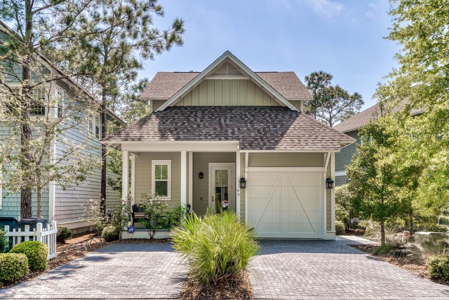 One owner and never rented home located south of 30A in the gated community of WaterSound West Beach with community BEACH ACCESS. Ideally located on the Horseshoe Park, this Custom-Built, 4 Bdrm, 3 -1/2 Bath features 2 Master Bedrooms, one on each floor! With Oak Hardwood flooring, 10 ft. ceilings and Crown Molding, TVs and sound system with ceiling mounted speakers in multiple areas, central vacuum system and more. The open and airy floor plan offers plenty of natural light from an abundance of windows. The quiet and quaint setting of the screened porch over looking the community park is the perfect spot for relaxing and/or entertaining. The Chefs Kitchen offers GE Monogram appliances with Commercial Grade Stove & Hood, Glass Tile Backsplash, Quartz Counter tops and Custom Wood Cabinetry. The upstairs features an additional master bedroom with seating area, 2 additional bedrooms, a guest bath and a loft/study area.
The charming coastal retreat of WaterSound West Beach is a private gated community located on the south side of 30A bordering Deer Lake State Park and the natural vista of the protected dunes. WaterSound West Beach offers an easy walk from within the community via the private beach access to the white sands and beautiful waters of the Emerald Coast. Resort style- zero entry community pool, pool side grill, outdoor fire, putting green, state of the art community gym, walking and biking trails and green spaces. Centrally located close to Seaside and Rosemary Beach, this location offers the best of 30A.