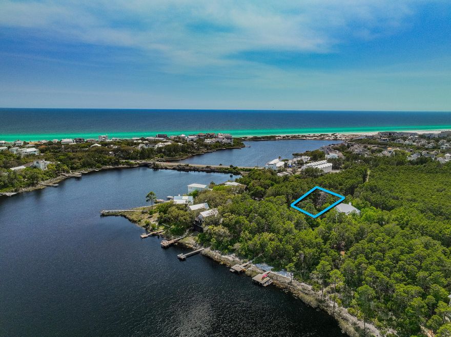 Rare opportunity awaits with this stunning interior lot nestled directly across from the tranquil waters of Camp Creek Lake and bordered by pristine state land.   Escape the hustle and bustle while maintaining easy access to recreational activities whenever the mood strikes. Plus, enjoy the freedom of building without the constraints of an HOA, unlocking limitless potential for your dream retreat. Whether you envision a long-term investment, a cozy primary residence, or a lucrative rental property with future potential as your own personal haven, 27 Chance offers it all. With its ideal location just a quick bike ride away from the cherished gems of 30A, this lot truly checks every box for an exceptional lifestyle.