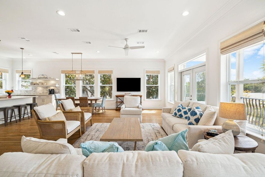 Positioned just one home back from iconic 30A, this refined coastal residence offers timeless charm, modern updates and sweeping gulf views--all in one of Seagrove's most desirable locations. With the beach only 171 feet away and Seaside, Florida, a short walk or bike ride, this five-bedroom, three-bathroom home is ideally suited for full-time living, a second home or an income-generating vacation rental. No HOA means more freedom and flexibility to enjoy the property your way. Classic Charleston-style architecture meets relaxed coastal elegance across three spacious levels. The open-concept main living area features soaring ceilings, abundant natural light and hardwood floors recently refinished in 2024. The updated kitchen and bathrooms bring a modern edge to this thoughtfully designed space, while fresh furnishings in the living area (2024) create a welcoming place to gather.

Ideal for hosting guests or creating multi-use living zones, the home includes five bedroomsone of which is a bunk roomand three full baths. The third-floor primary suite is a highlight, offering private balcony access and a stunning gulf view that makes every sunrise and sunset feel like a special occasion.

Step outside to your own private oasis. The backyard is fully fenced and features mature trees for natural shade, a large paver patio and a sparkling poolperfect for lounging, grilling and entertaining. A two-car garage with newly epoxied flooring adds both style and function, along with extra driveway parking.

Additional features include a brand-new metal roof (2025), refinished hardwoods, updated interiors and close proximity to beloved 30A spots like Surfing Deer, Seaside's Airstream Row and Grayton Beach State Park.

This is the best of Old Seagrove: gulf views, beach access just steps away, quiet streets lined with oaks and the charm of classic 30A livingwithout the restrictions of an HOA. A rare opportunity to own a timeless coastal home in one of the most sought-after neighborhoods on the gulf.
