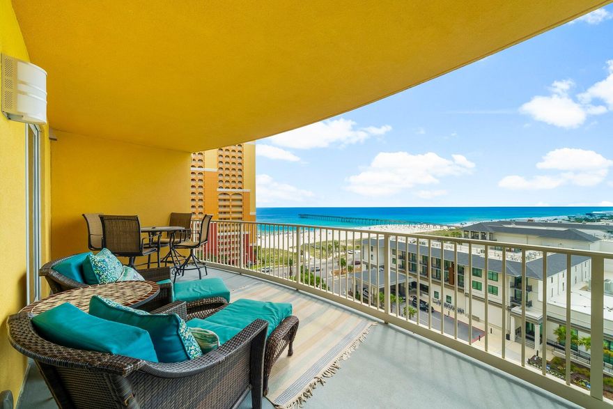 One of the LOWEST Priced units in Calypso, and it's been loved by the ORIGINAL OWNERS since the day it was built - meaning it is in EXCEPTIONAL CONDITION compared to most!!! When it comes to investment properties, not all condo's are created equal...Maximizing rental income starts with one basic concept - maximizing ''Heads in Beds.'' And when it comes to ensuring incredible occupancy rates, this unit offers all the key things renters look for when booking an amazing vacation: View, Location, Amenities, and Price! VIEW: Most people come to PCB for the breathtaking Gulf views, and this condo does not disappoint. The 9th floor is perhaps the best location in Calypso as it perfectly overlooks Pier Park and the pristine sugar white sand. Calypso is the only place on the beach with views like this - and they are truly unforgettable. 

LOCATION: After watching some of the world's most awe-inspiring sunsets from your private oversized patio, simply head out and experience the legendary action of Front Beach Road. If you don't want to drive, rest assured knowing that you are in the heart of all the best that PCB has to offer. Pier Park, Top Golf, Dolly Parton's Pirates Voyage, nightlife, and some of the best restaurants in town... They are all right outside your door!

AMMENITIES: Success in business is all about Competitive Advantage, and Calypso is the premier destination in PCB. With an oversized resort style pool second to none, a well-equipped gym, private poolside cabanas, a tiki bar that makes some of the best frozen drinks in town, and on-site shopping and food, this condo offers everything needed to ensure unbelievable rentals.

PRICE: Last but not CERTAINLY not least, renters pick their vacation condo based on price. With a low selling price, low utility costs, and some of the lowest HOA's of all the competition, you have less overhead which ensures that you can charge less per night (as compared to the competition), bringing in strong rentals and generating an incredible profit!

This 1 bedroom, 2 full bathroom condo sleeps 4 comfortably - making it the perfect sized unit to ensure that it is booked year-round. Beautifully decorated throughout and filled with endless natural light and awe-inspiring gulf views, this unit has been owned by the same family since it was built - ensuring it was meticulously cared for and maintained. Fully furnished and rental ready, this one will go quick!

If you are looking for the best investment on the beach, this incredible condo offers everything you could ever dream of - and so very much more!