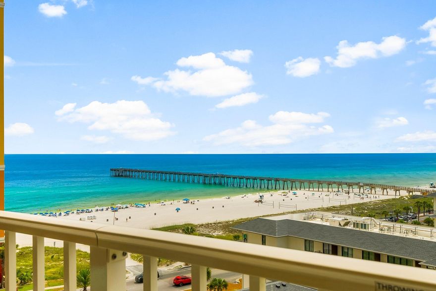 One of the LOWEST Priced units in Calypso, and it's been loved by the ORIGINAL OWNERS since the day it was built - meaning it is in EXCEPTIONAL CONDITION compared to most!!! When it comes to investment properties, not all condo's are created equal...Maximizing rental income starts with one basic concept - maximizing ''Heads in Beds.'' And when it comes to ensuring incredible occupancy rates, this unit offers all the key things renters look for when booking an amazing vacation: View, Location, Amenities, and Price! VIEW: Most people come to PCB for the breathtaking Gulf views, and this condo does not disappoint. The 9th floor is perhaps the best location in Calypso as it perfectly overlooks Pier Park and the pristine sugar white sand. Calypso is the only place on the beach with views like this - and they are truly unforgettable. 

LOCATION: After watching some of the world's most awe-inspiring sunsets from your private oversized patio, simply head out and experience the legendary action of Front Beach Road. If you don't want to drive, rest assured knowing that you are in the heart of all the best that PCB has to offer. Pier Park, Top Golf, Dolly Parton's Pirates Voyage, nightlife, and some of the best restaurants in town... They are all right outside your door!

AMMENITIES: Success in business is all about Competitive Advantage, and Calypso is the premier destination in PCB. With an oversized resort style pool second to none, a well-equipped gym, private poolside cabanas, a tiki bar that makes some of the best frozen drinks in town, and on-site shopping and food, this condo offers everything needed to ensure unbelievable rentals.

PRICE: Last but not CERTAINLY not least, renters pick their vacation condo based on price. With a low selling price, low utility costs, and some of the lowest HOA's of all the competition, you have less overhead which ensures that you can charge less per night (as compared to the competition), bringing in strong rentals and generating an incredible profit!

This 1 bedroom, 2 full bathroom condo sleeps 4 comfortably - making it the perfect sized unit to ensure that it is booked year-round. Beautifully decorated throughout and filled with endless natural light and awe-inspiring gulf views, this unit has been owned by the same family since it was built - ensuring it was meticulously cared for and maintained. Fully furnished and rental ready, this one will go quick!

If you are looking for the best investment on the beach, this incredible condo offers everything you could ever dream of - and so very much more!