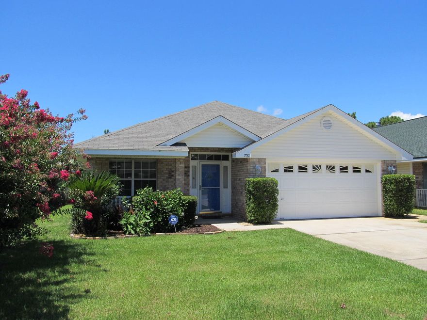 This home is in the perfect location in Fort Walton Beach to get to either Air Force Base. The home is in mint condition, vacant, and almost ready to move into. All you have to do is paint the interior whatever color you love and you are ready to go. This home features Bamboo Flooring, title, and carpet. The entire Air Conditioner was replaced in 2014, the Water Heater in 2016, and the Refrigerator, Washer and Dryer convey. This home has a Sprinkler System and a beautiful lawn in the front and the back yard, with the back yard being fenced in. The Kitchen and Great Room are open and the home has 3 Bedrooms and 2 Full Bathrooms, Dining Room, and an Office. Hurry, as this beautiful 2002 home will not last long.