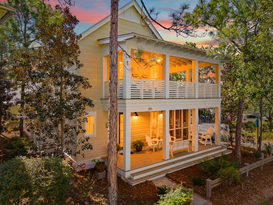 Positioned on a coveted corner homesite in Phase 2 of WaterColor, just moments from Camp WaterColor, this private residence backs to a serene preserve and pond, offering a rare opportunity to own a WaterColor home with room for a large private pool, a feature increasingly difficult to find.A highly desirable first-floor primary suite and over 1,200 square feet of covered screened porch space create seamless indoor-outdoor living, perfectly suited to the WaterColor lifestyle.Designed by Geoff Chick, the home blends timeless coastal architecture with a functional, open-concept layout. The chef's kitchen features a premium Thermador appliance package, quartz countertops, and a marble backsplash ideal for both entertaining and everyday living. All four bedrooms are ensuite, complemented by an additional powder room, while the main-level primary suite offers both convenience and privacy. 

A meticulously maintained nonrental, the home presents in exceptional, like-new condition. The corner homesite with only one adjacent neighbor enhances privacy, while the backyard offers a rare opportunity to create a custom pool and outdoor retreat without compromising peaceful preserve and pond views. For buyers seeking both lifestyle and investment, the property offers strong rental potential, with its Phase 2 location near Camp WaterColor, functional layout, and indoor-outdoor living well-suited for short-term rental income. Complete with a two-car garage--ideal for golf cart storage, beach gear, and everyday convenience the home balances lifestyle and functionality in one of WaterColor's most sought-after settings. A rare opportunity to own a design-forward home in WaterColor, Florida--where privacy, location, and long-term value align.