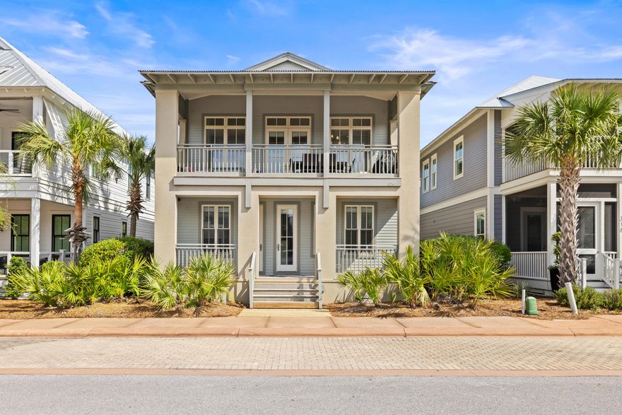 Experience the charm and sophistication of Cypress Dunes living at its finest in this fully furnished, turn-key residence located just three lots away from the community's world-class amenity center. Thoughtfully designed with both full-time living and rental potential in mind, this beautifully maintained 4-bedroom, 4-bath home features ensuite bathrooms in every bedroom, offering the ultimate in privacy and convenience for all to enjoy the 30A lifestyle.As you enter inside to discover a freshly painted interior, upscale coastal furnishings, and a layout that flows effortlessly from room to room. The open concept living and dining area welcomes natural light, creating an airy, inviting space for entertaining or relaxing after a day at the beach. A well-equipped kitchen anchors the space with sleek finishes and ample storage, while the stylishly appointed bedrooms include double full and triple twin bunk bedsideal for vacation rentals.
Rare for the neighborhood, this home boasts an oversized two-car garage and a four-car driveway, providing ample parkinga true asset along 30A.
Take advantage of a solid rental history or make this your serene personal retreat. Enjoy generous porches perfect for morning or evening libations, and unwind knowing you're just 40 yards from Cypress Dunes' premier amenities, including two resort-style pools, a jetted spa, a top-tier fitness center, tennis courts, a clubhouse, and more.
Bordering the breathtaking Topsail Hill Preserve State Park, Cypress Dunes offers peaceful seclusion with effortless access to the best of 30Aonly 3 miles from Gulf Place, Grand Boulevard, boutique shopping, dining, and pristine beaches.
Don't miss your chance to own this fully furnished, rental-ready coastal haven in one of 30A's most exclusive gated communities. 

