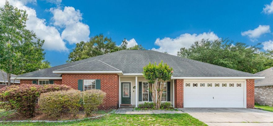 If you are looking for a Beautiful 5/3, 2792 sqft all brick home in a wonderful neighborhood then this is a house for you. Home has a second master that makes a perfect guest suite. The greatroom has Crown molding, 9foot ceiling. The Formal Dining Room has Crown Molding. The gorgeous eat-in-kitchen & Breakfast has granite counters, maple cabinets and Tile Flooring. Tile in the Baths and utility room. Master Bath has a double HEIRLOOM Vanity and a large shower and a large walk-in closet and tile floor. Home also features a large 24x20 L- shaped bonus room upstairs. The generous back yard is fenced with a huge patio built for entertaining.  New carpet and fresh paint refresh the space. Active duty military discount off monthly rent. Pets welcome (restrictions apply).