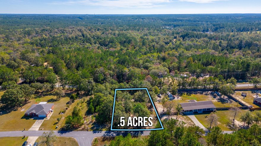Great buildable lot located South of town with amazing easy access to Eglin AFB and Niceville as well as South Walton. This lot is priced to sell with security of your investment being protected with restrictions in place in subdivision. Call today to view this great lot! Additional lot next to it is available also which would give you 1 acre if desired.