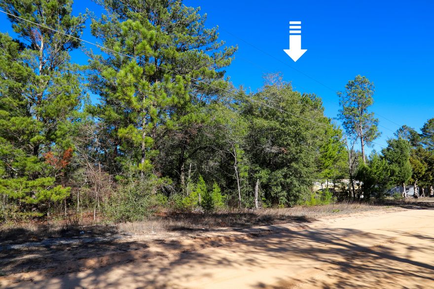 Build your getaway home or place a mobile home. No HOA fees.Vacant wooded lot 0.23 of an acre in size. Located approximately 1.1 miles from HWY 90, with convenient access to I-10, HWY 285, and HWY 331.Flood information: Not in a flood zone (Zone X - high and dry).Road access: County-maintained dirt road.Utilities: No utilities currently on the lot. Power and public water are available. Septic system required for sewer service.The property is near fishing, golfing, national parks, and within driving distance of the Emerald Coast beaches.Nearby cities include Niceville, Crestview, Fort Walton Beach, Destin, 30A / Seaside, and Panama City Beach.Adjacent Lot #24 is also available for sale. MLS # 993090.Gps location: https://maps.app.goo.gl/KiSSrHQFayhYRbTP9