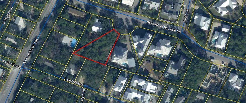Lot 2 Seagrove Village Drive is a .33-acre lot within the popular Seagrove Village neighborhood. Sitting just 2 blocks from the beach with several beach access points to choose from. Seagrove Village does not have an HOA. Everything that Seagrove, Seaside and 30A has to offer is just around the corner. This is a perfect opportunity to build a second home, investment property or full-time residence.
