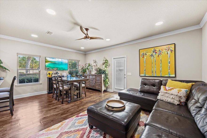 PRICE IMPROVEMENT!  Don't miss this opportunity to make this beautiful end unit yours for the New Year! This home is MOVE-IN READY!  Welcome to this stylish, impeccably maintained, 3-bedroom, 2.5-bath end unit townhome in the newest section of Reserve Pointe, built in 2018. This desirable end unit offers extra natural light & modern design throughout. Inside, you'll find upgraded light fixtures, crown molding, contemporary faucets, elegant custom vanity mirrors that elevate each bathroom, custom master closet, & custom window treatments which include room-darkening shades in all bedrooms for restful nights. The open-concept layout of this home is perfect for entertaining or relaxing. Also enjoy your fenced back patio!  Reserve Point has a great playground area, & community pool. HOA dues includes numerous features, in addition to the pool and playgound.  HOA dues include all landscaping services and all exterior maintenance - roof, shutters, and termite control.  Newer communities do not include all the things Reserve Point includes (such as roof).
This home has never been rented at any point. Garage also has overhead storage rack which conveys.  
Conveniently located minutes from Navarre's sugar-white sands & emerald-green waters, this is the best of coastal living with low-maintenance.
Don't miss out on this one!!