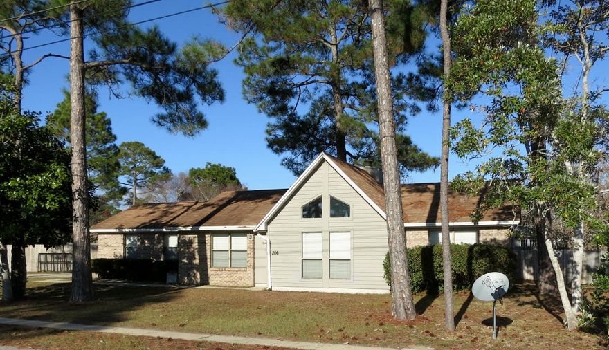 QUALITY, CONVENIENCE, COMFORT! This is an excellent opportunity to acquire a home just 6 Minutes from Hurlburt Field. Situated in a thriving neighborhood, this sturdy mostly Brick home is situated on a spacious lot featuring a FULLY FENCED backyard. The living room includes High Window Openings that filter Natural Light into the living space. A quaint Fireplace connects the Living Room with the informal Dining Area designed to suit all occasions. The galley-style Kitchen is a functional, practical space that incorporates a breakfast nook. In addition, the Kitchen is directly accessible from the large 2 Car Garage. The home features a Split-Floor Plan. HVAC Replaced in 2014! A Newly Completed 4-Point Inspection is available upon request. Make your move, before someone else does, Call Today!
